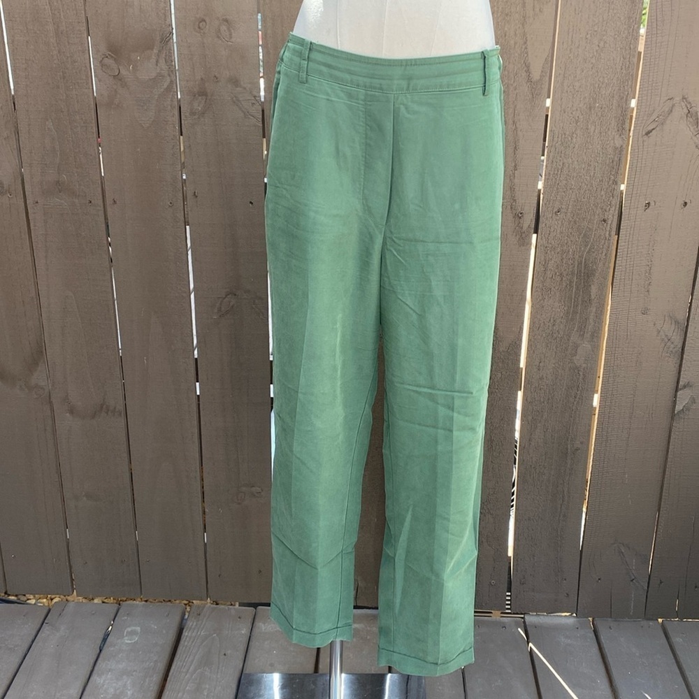 🌸MNG Suit Mango green tapered pants with pockets size 8